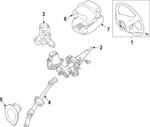 451000E260E0 - Steering: Steering Wheel for Toyota Image