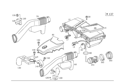 Air Intake for 2001 Mercedes-Benz S430 #0