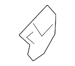 878447Y001 - Electrical: Belt &amp; Retractor Cover for Nissan: Armada, Frontier, Maxima, Pathfinder, TITAN, Xterra Image