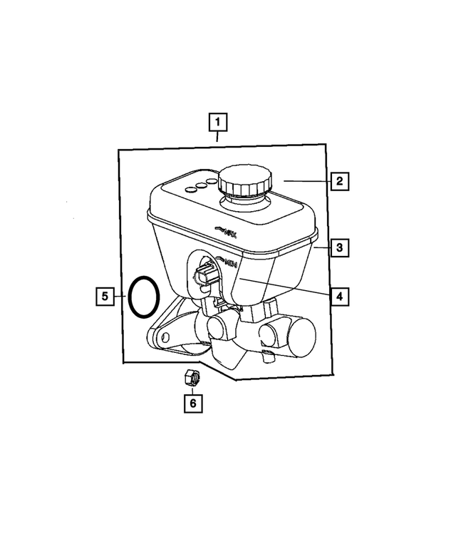 5143283AA - Brakes: Brake Master Cylinder Reservoir for Mopar Image