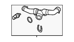 PAB145919 - Cooling System: Outlet Hose for Porsche Image