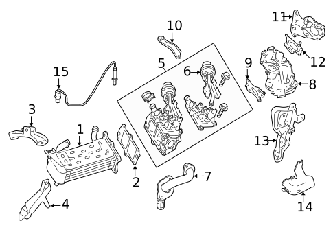 EGR System for 2015 Mercedes-Benz GLK 250 #0