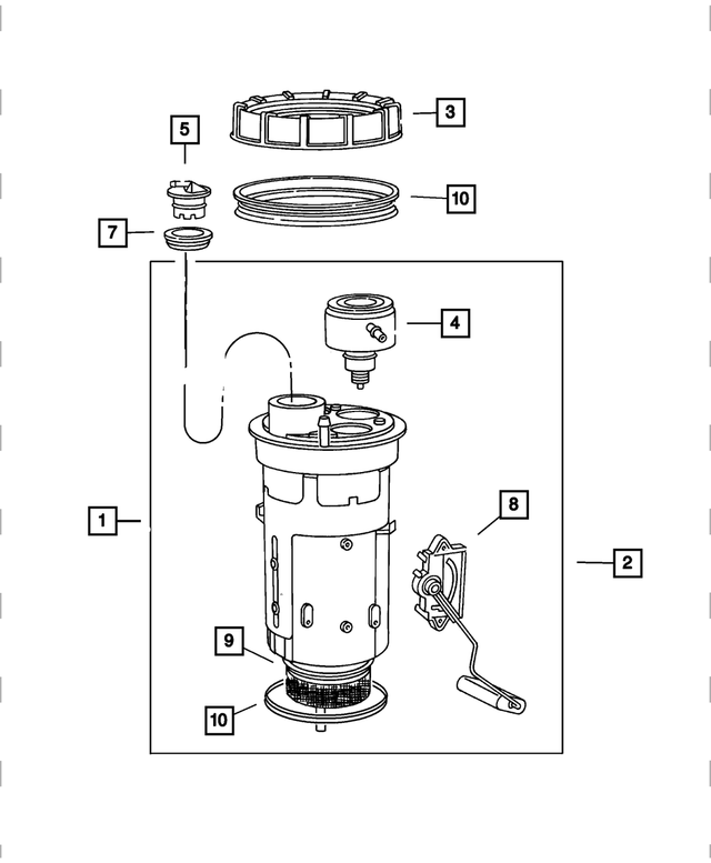 RL897667AF - Fuel: Fuel Pump/level Unit Module Kit for Mopar Image