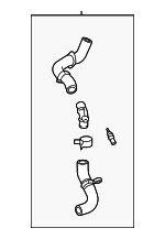 16057F0070 - : Lower Hose for Toyota Image