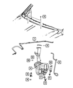 68028585AA - Electrical: Washer Reservoir Grommet for Mopar Image