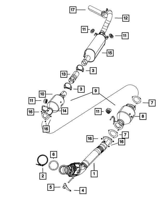 68056676AA - : Exhaust Tailpipe for Mopar Image