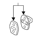 3C0837767A - Body: Striker for Audi: A4, A4 allroad, A4 Quattro, e-tron Quattro, e-tron S, e-tron S Sportback, e-tron Sportback, Q3, Q5, Q5 PHEV, Q5 Sportback, Q7, Q8 e-tron, Q8 e-tron Sportback, S4, SQ5, SQ5 Sportback, SQ8 e-tron, SQ8 e-tron Sportback Image