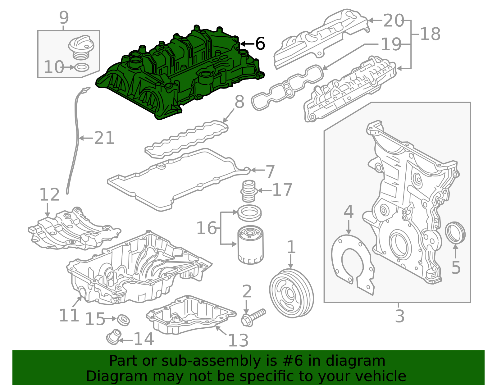 2016-2022 GM Valve Cover 25204723 | TascaParts.com