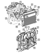 5143209AA - Cooling: Fan Shroud, Manual for Mopar Image