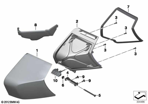 Motorcycle Trim Section, Windshield for 2011 BMW-Motorrad C 650 GT #0