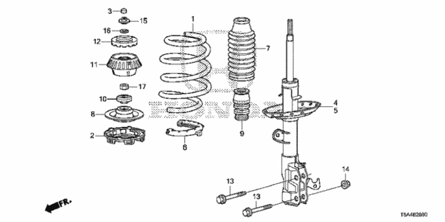 Front Shock Absorber for 2016 Honda Fit #0