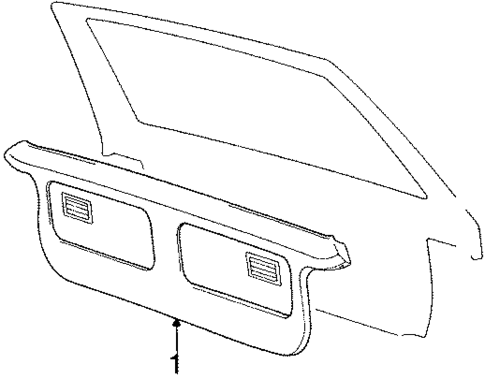 Interior Trim for 1990 Dodge Colt #0
