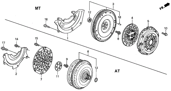 Clutch - Torque Converter for 1992 Honda Civic #0