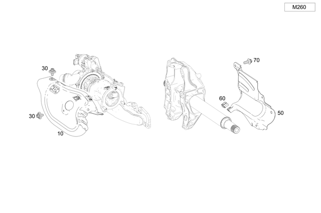 2601420300 - Attachment Parts for Units: Screening Plate for Mercedes-Benz: 220a, A220, A35 AMG, CLA250, CLA35 AMG, GLA250, GLA35 AMG, GLB250, GLB35 AMG Image image