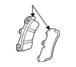 7L0698151AG - : Brake Lining for Audi: Q7 Image
