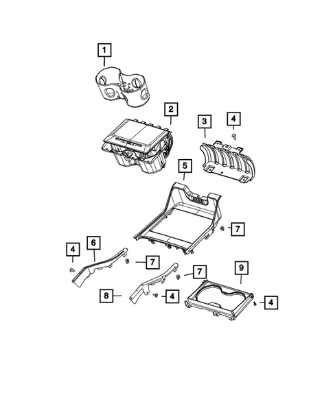 Consoles for 2023 Jeep Grand Cherokee L #4