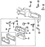 16504433 - Electrical: Composite Assembly for Oldsmobile: Calais, Cutlass Calais Image