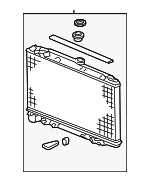 190105J6A01 - Cooling System: Radiator for Honda: Passport, Pilot, Ridgeline Image