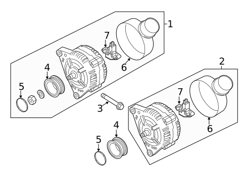 Alternator for 2014 Audi RS7 #3