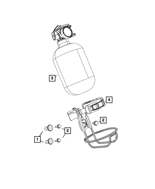 5156104AC - : Extinguisher Bracket for Mopar Image