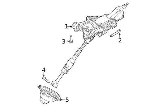 Steering Column Assembly for 2018 Lincoln MKC #1