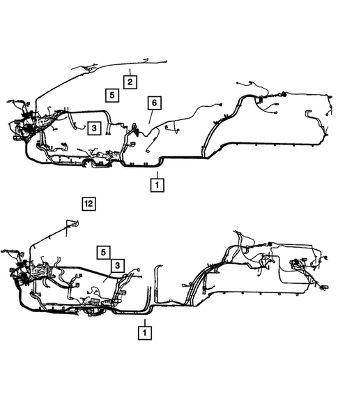 Wiring-Body & Accessories for 2001 Dodge Stratus #0