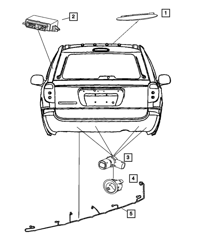 56040539AG - Electrical: Parking Assist Module for Mopar Image