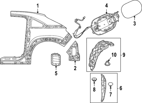Quarter Panel & Components for 2023 Mazda MX-30 EV #0