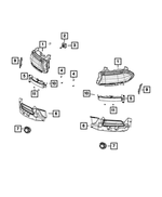 68214396AE - Electrical: Headlamp, Right for Mopar Image