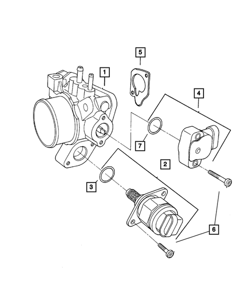 Throttle Body for 2003 Dodge Caravan #1