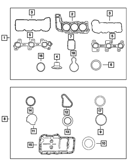Engine Identification, Service Engines & Engine Service Kits for 2008 Jeep Liberty #0