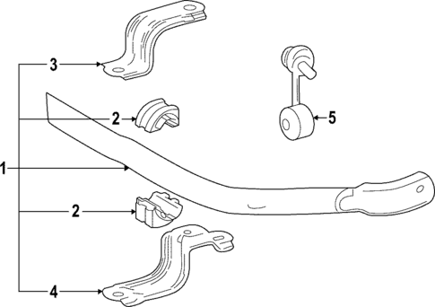 Stabilizer Bar & Components for 2025 Lexus LX700h #1