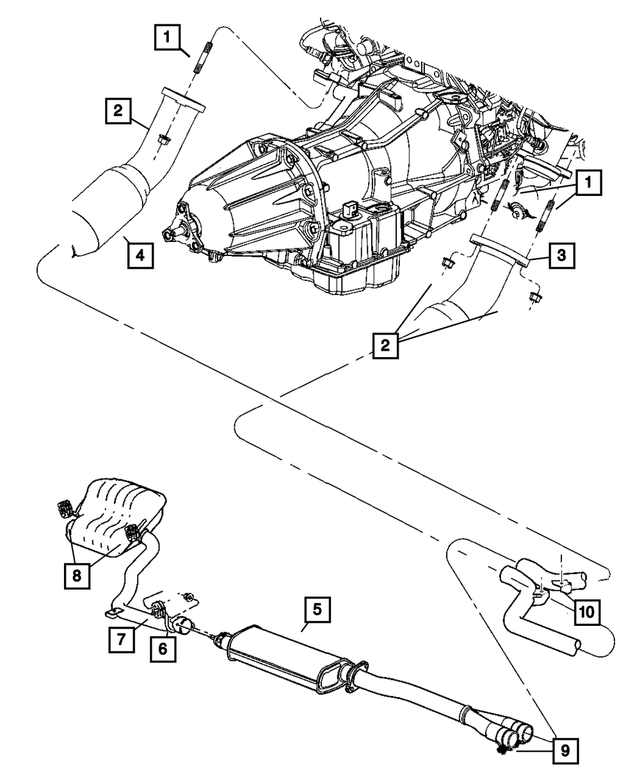 4581755AE - : Catalytic Converter, Left, Export for Mopar Image