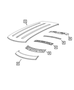 6CW54TZZAA - Body Sheet Metal Except Doors: Roof Panel for Mopar Image