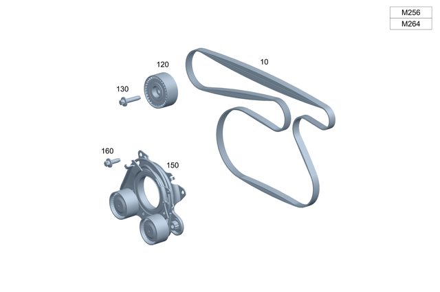 49931296 - : V-Ribbed Belt for Mercedes-Benz Image