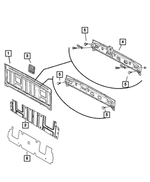 68137845AB - Body Sheet Metal Except Doors: Body Panel Deadener for Dodge: Ram 1500, Ram 2500, Ram 3500 | Ram: 1500, 1500 Classic, 2500, 3500 Image