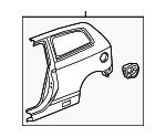 4636S5SA92ZZ - Body: Quarter Panel for Honda: Civic Image