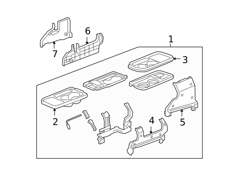 Center Console for 2006 Honda CR-V #0