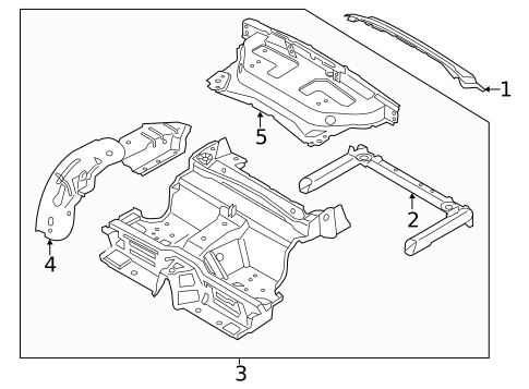 Rear Body & Floor for 2012 Porsche 911 #0