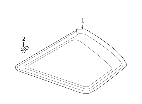 Glass & Hardware for 2005 Kia Sorento #0