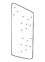 5M08857541BS - Body: Seat Back Panel for Volkswagen: Tiguan, Tiguan Limited Image