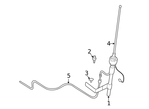 Antenna & Radio for 2003 Chrysler Sebring #1