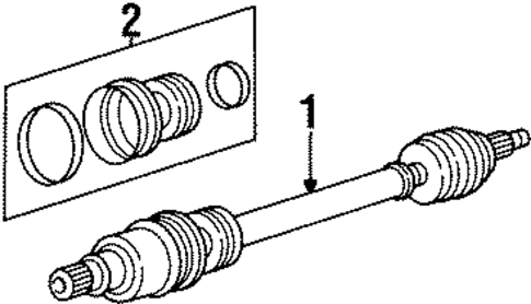 Drive Axles for 1995 Chrysler Cirrus #0