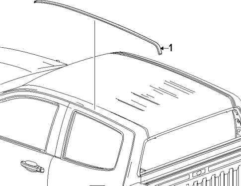 Exterior Trim - Cab for 2023 Chevrolet Colorado #0