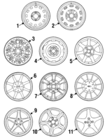 F5RZ1007G - Suspension: Wheel, Steel for Ford Image