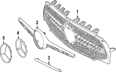 Grille & Components for 2021 Mercedes-Benz GLA250 #0