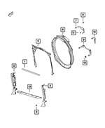 68359245AB - Cooling: Radiator Upper Seal for Ram: 2500, 3500 Image