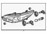 8111006C70 - : Headlamp Assembly | Passenger for Toyota: Camry Image