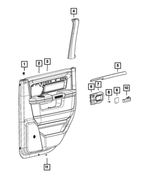 1VY561U7AH - Interior Trim: Rear Door Trim Panel, Right for Mopar Image
