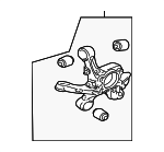 3770A024 - Suspension: Knuckle for Mitsubishi Image